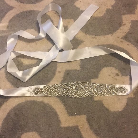 Bridal Silk Belt - Picture 4 of 6